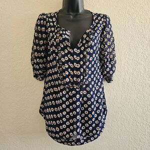 Angie Sheer Floral Blouse